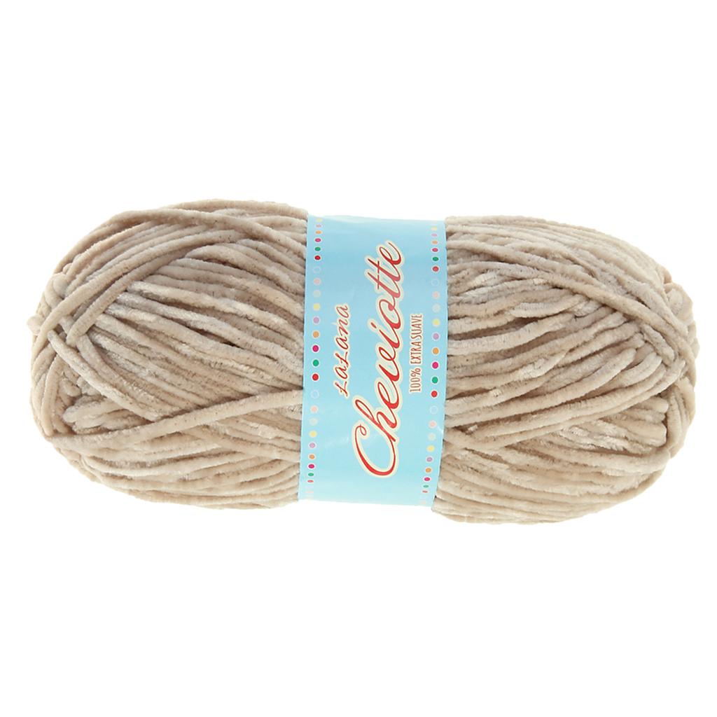 1 Piece Chenille Yarn Ball Hand Knitting Yarn for Scarf Sock Making #2633
