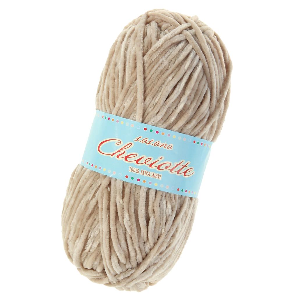 1 Piece Chenille Yarn Ball Hand Knitting Yarn for Scarf Sock Making #2633