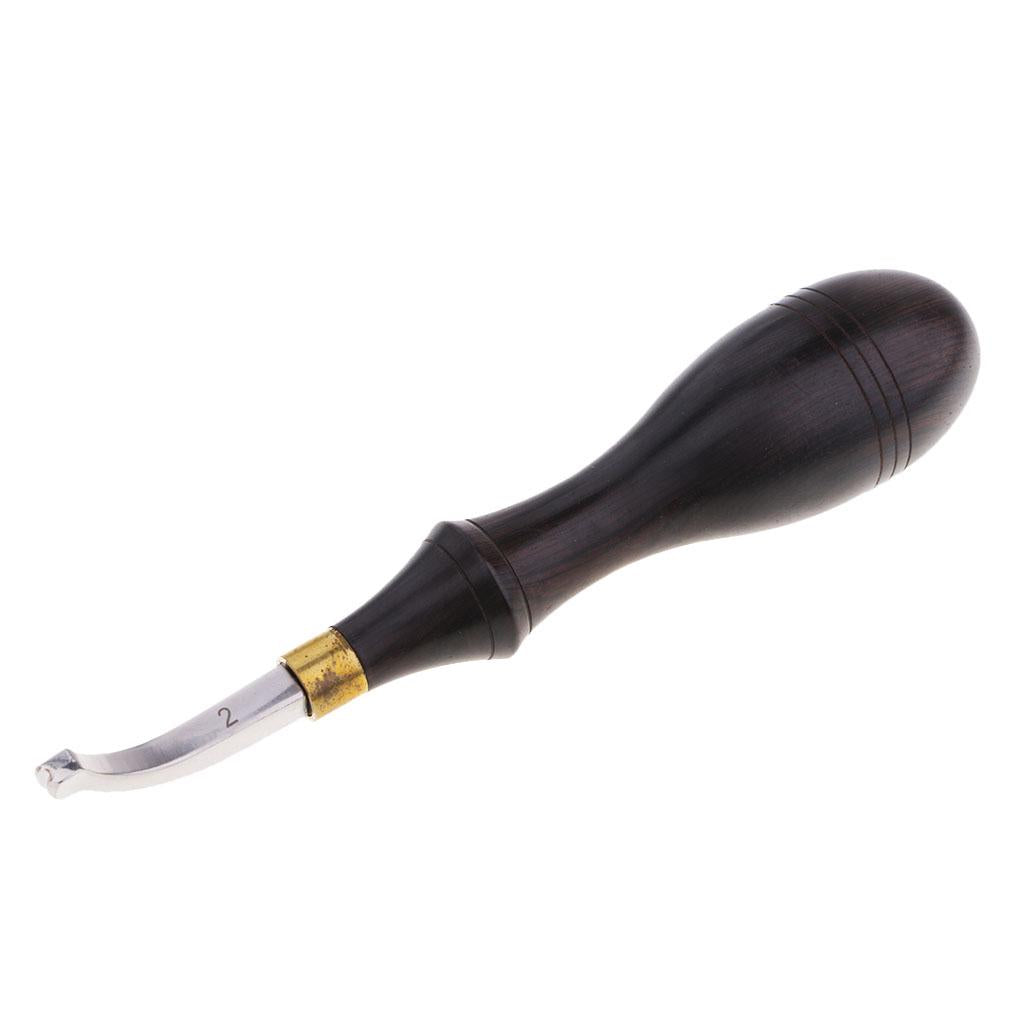 Leather Craft Cutter Leather Edge Cutting Tools DIY Tool Wood Handle 2mm