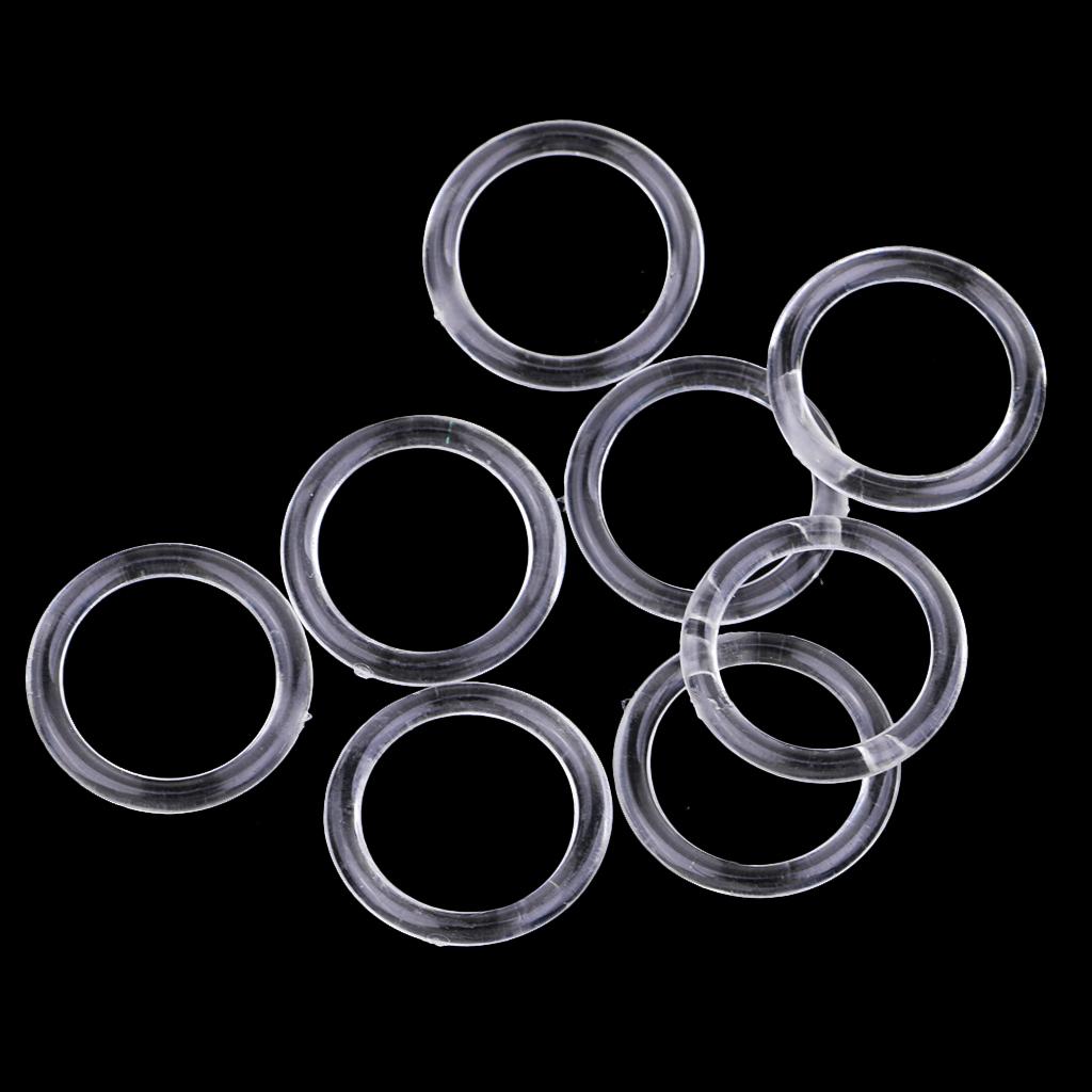 100pcs Nylon Lingerie Hardware Sewing Clip Hook Eye 15mm for Bra Strap Claer