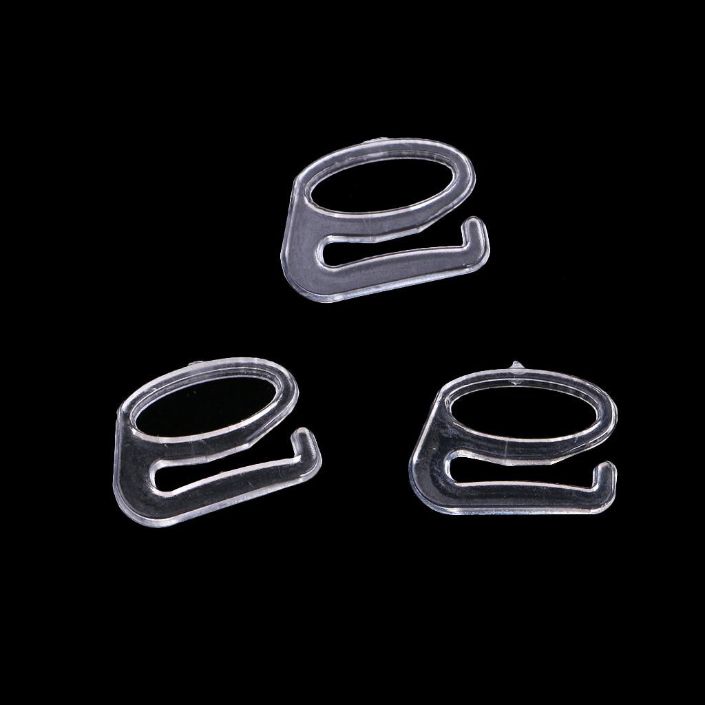 100pcs Nylon Fig 9 Lingerie Adjustment Lingerie Bra Accessories 8mm Clear