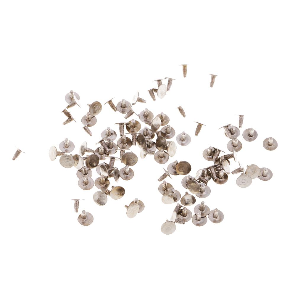 100 Sets Plastic Star Studs Rivets Snap Fasteners for Clothes Decor Gold