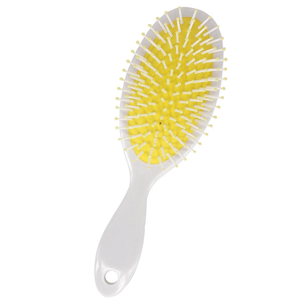 Fashion English Letter Hairbrush Round Hair Brush Straightener Comb Black
