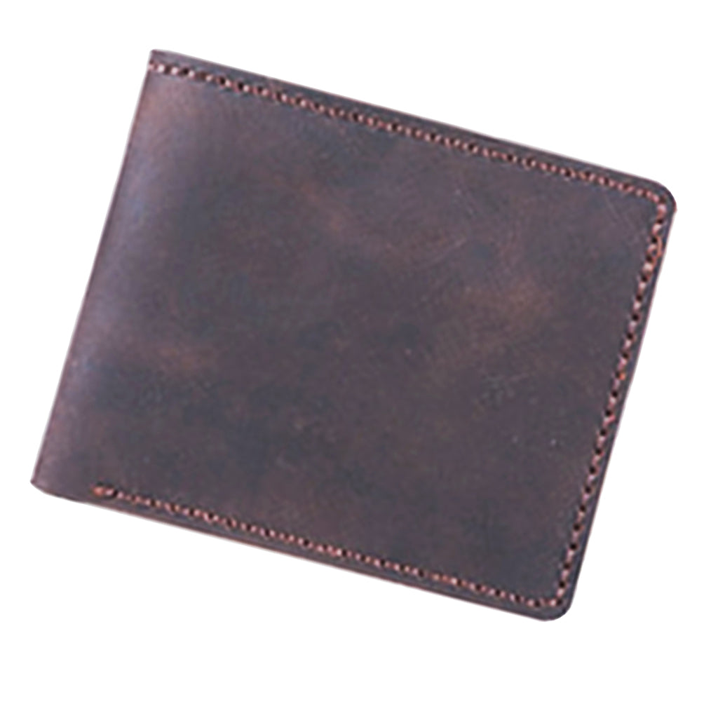 DIY Leather Purse Kit Leather Blanks Set for Making Bifold Wallet Coffee