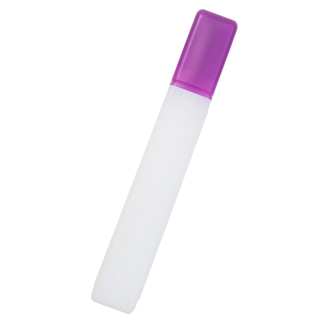Plastic Knitting Needle Crochet Hook Tube Case Holder Storage Case Purple