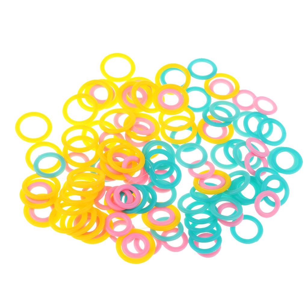 600Pcs Colorful Plastic Knitting Stitch Markers Ring Knitters Tools