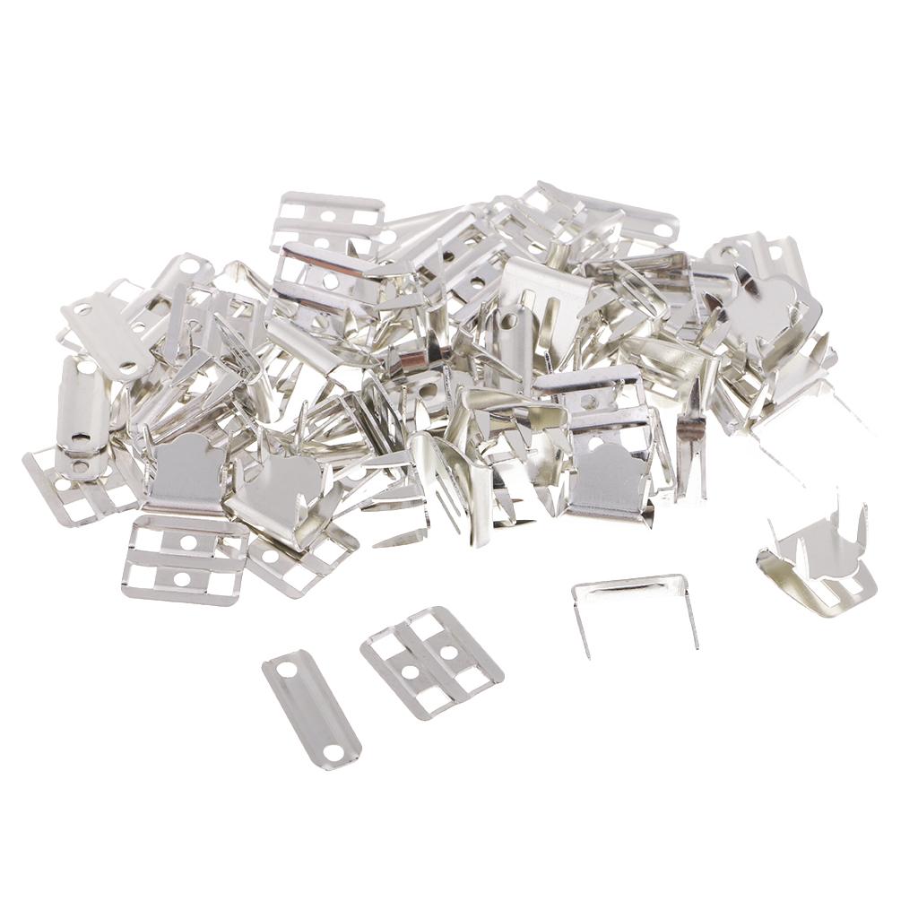 20 Sets No-Sew Trouser Skirt Hooks and Eye Closure with Prong Silver