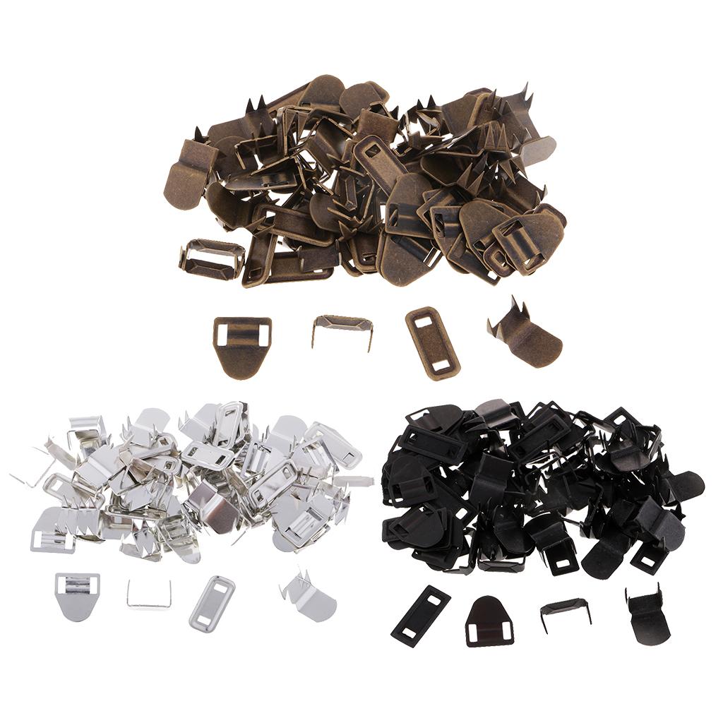 20 Sets Copper Sewing Hooks and Eyes Closure for Trousers and Skirt Bronze