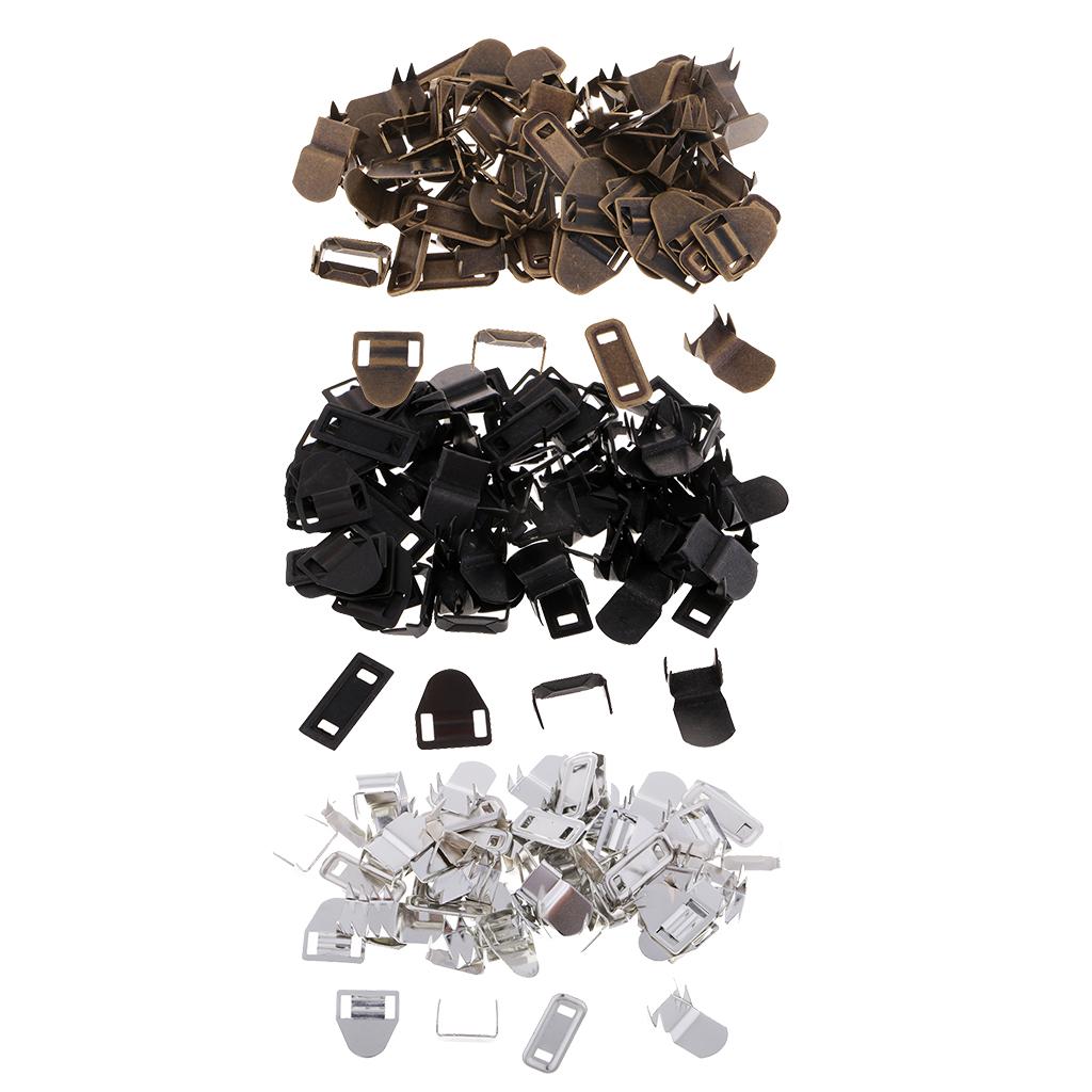 20 Sets Copper Sewing Hooks and Eyes Closure for Trousers and Skirt Bronze