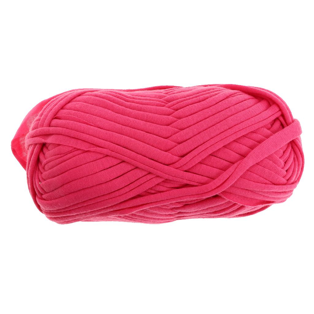 One Roll Cloth Hand-Woven Yarn Round Cloth Coarse Line for DIY Bag Basket 58