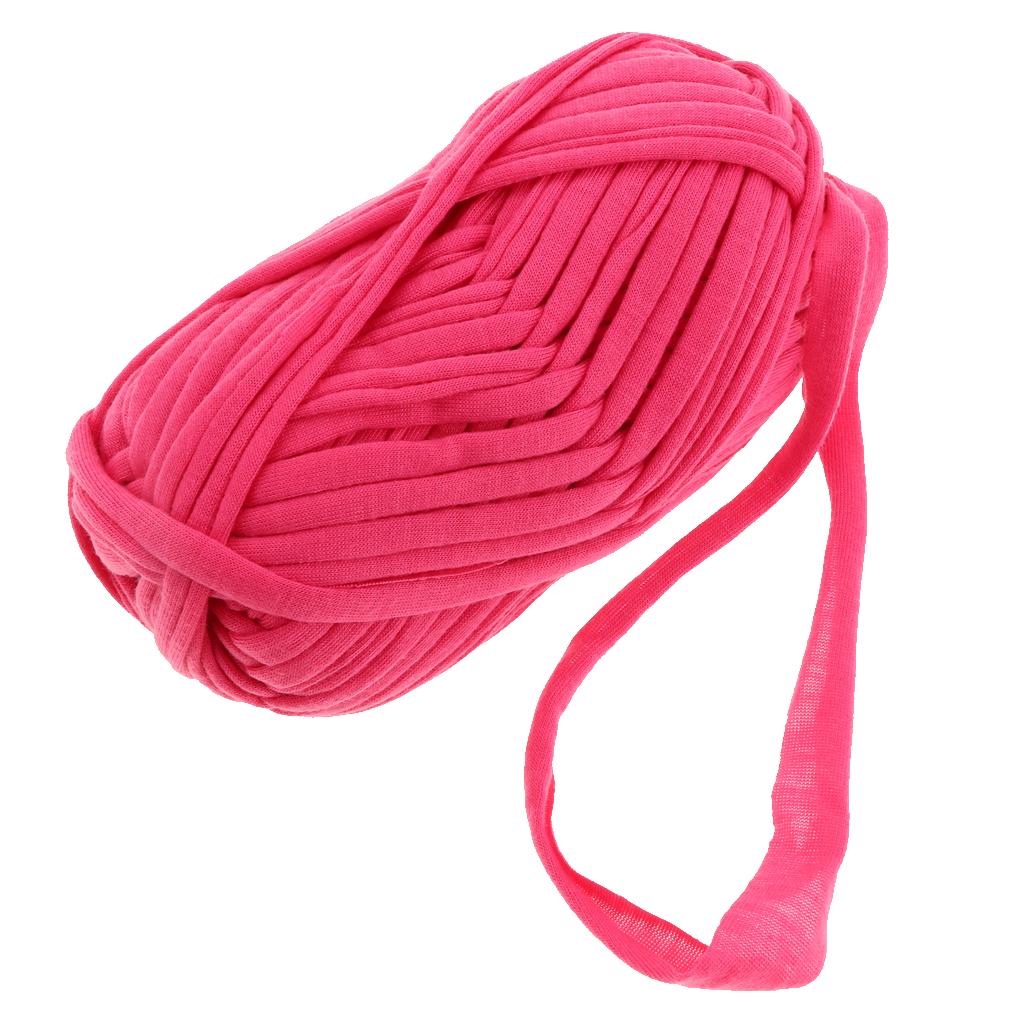 One Roll Cloth Hand-Woven Yarn Round Cloth Coarse Line for DIY Bag Basket 58