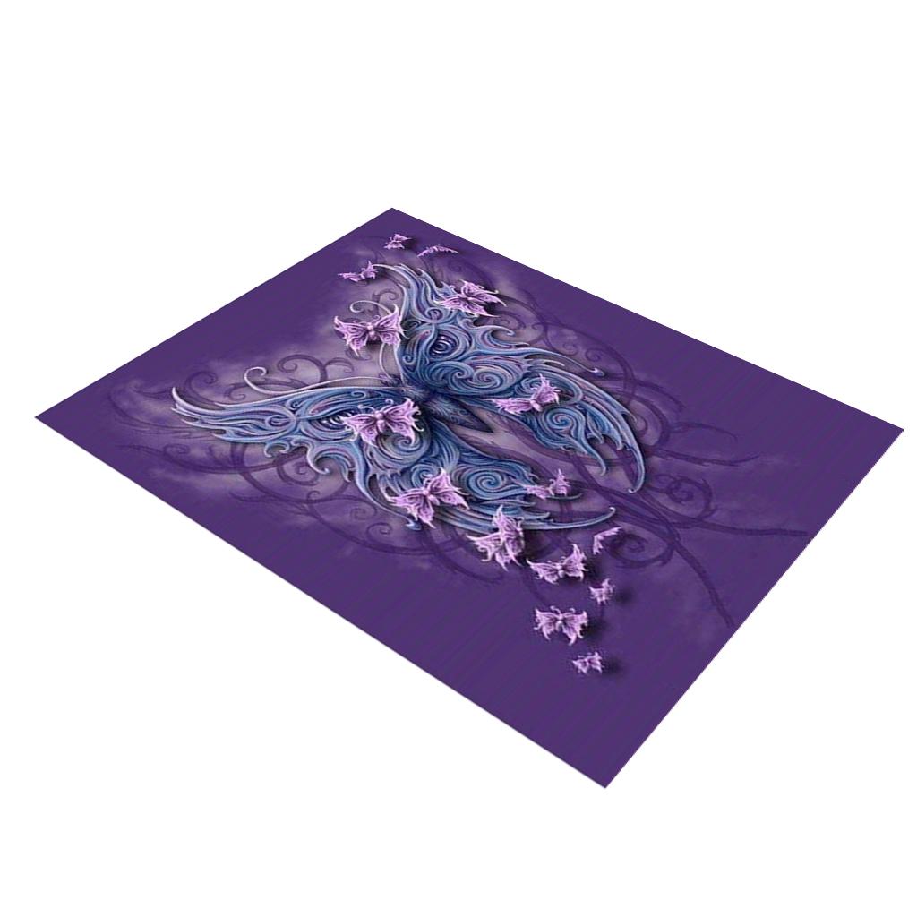 Full Drill Diamond Painting Animal Pictures for Home Decor Purple Butterfly