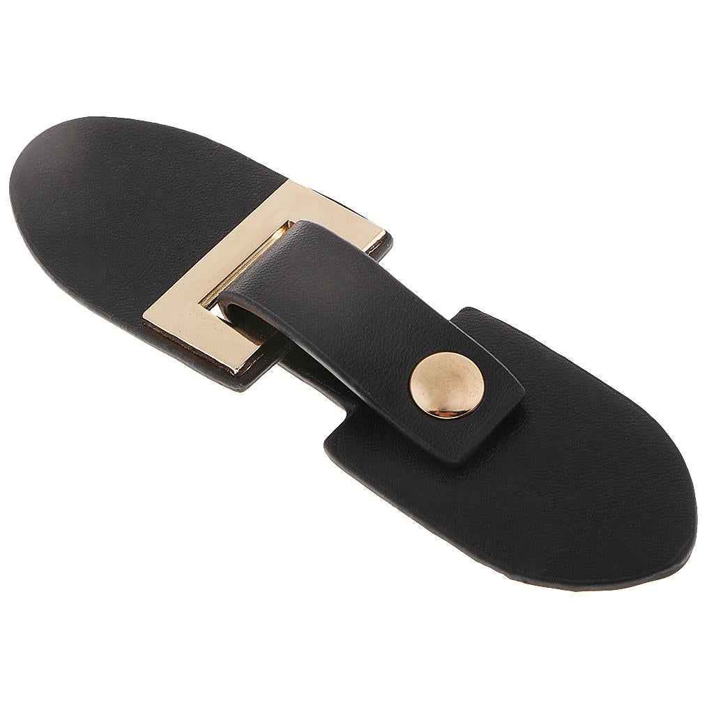 1 Pair PU Leather Snap Toggle Button Coat Fastener for Clothes Single Buckle