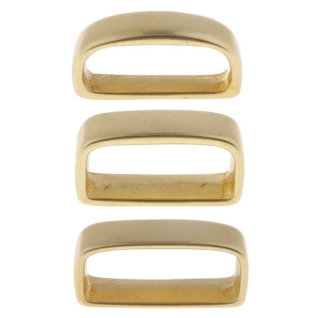 1 Piece Brass Belt Loop Keeper 3 Sizes for Leathercraft Accessories 30 mm