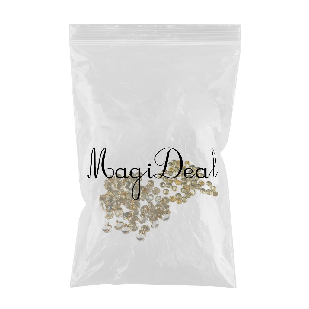 50 Sets Metal Mushroom Dome Studs Rivets for Leathercraft DIY 7.5mm Grey