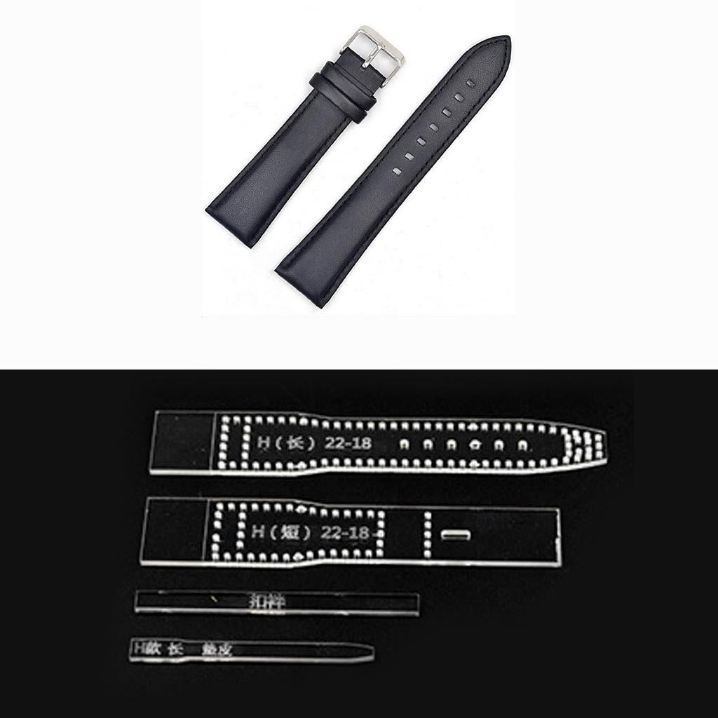1 Set Arylic Strap Band Template DIY Leather Crafts for Men's Gift H Style