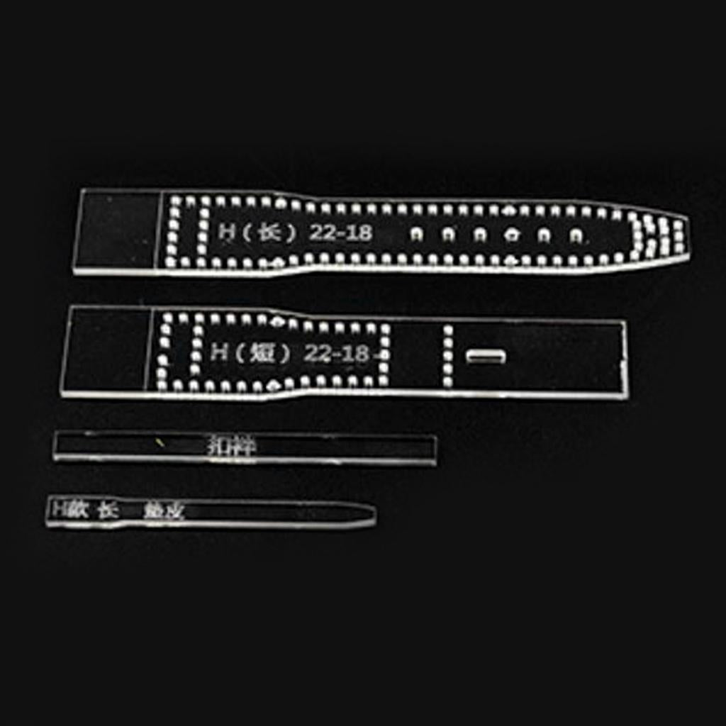 1 Set Arylic Strap Band Template DIY Leather Crafts for Men's Gift H Style