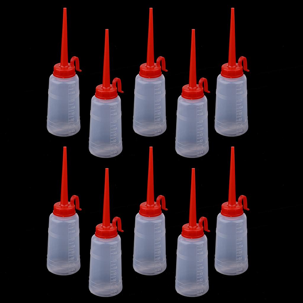 10 Pieces Red Sewing Machine Oiler Oil Can for Sewing Machine Power Tools