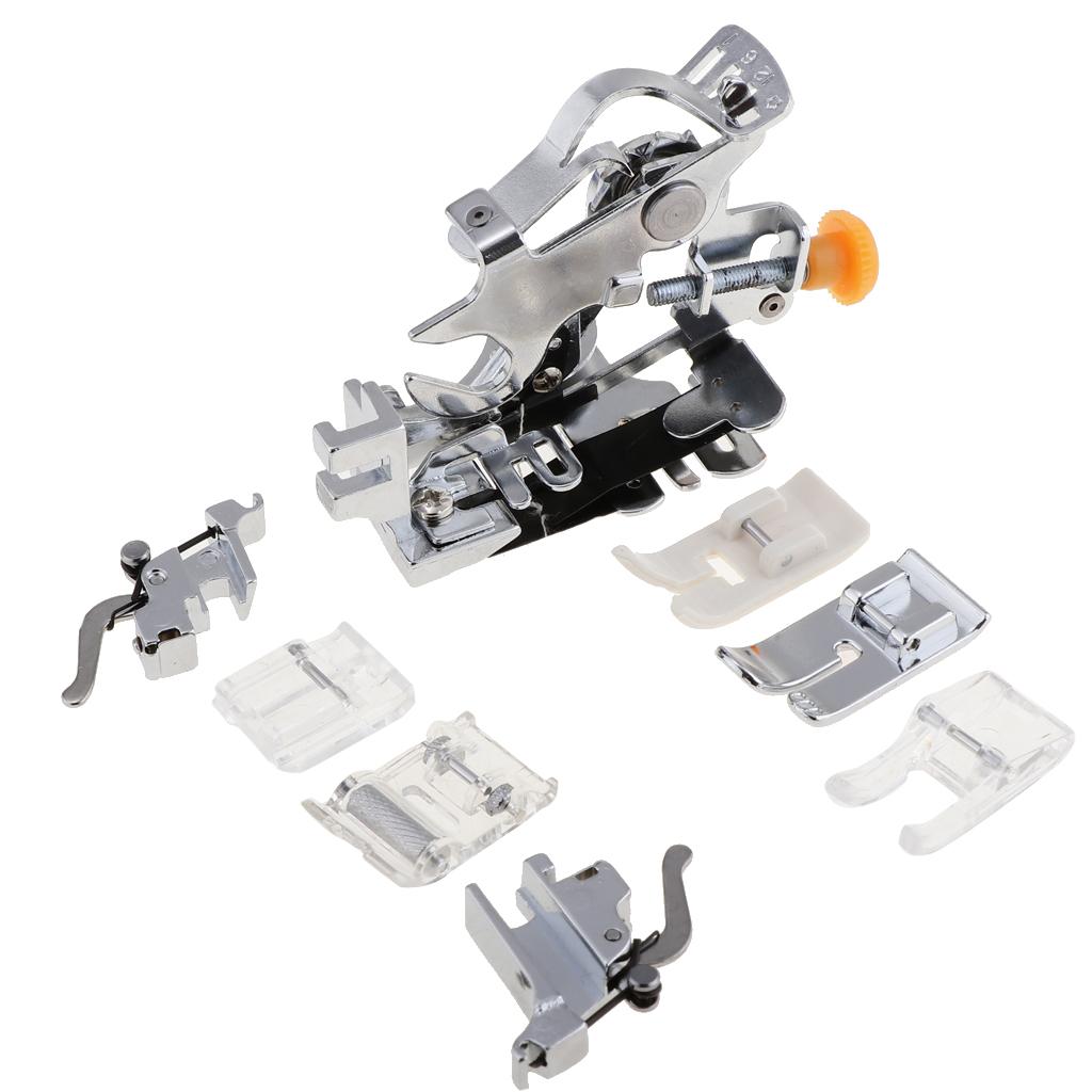 8pcs/Set Ruffler and Presser Foot Feet for Domestic Sewing Machines