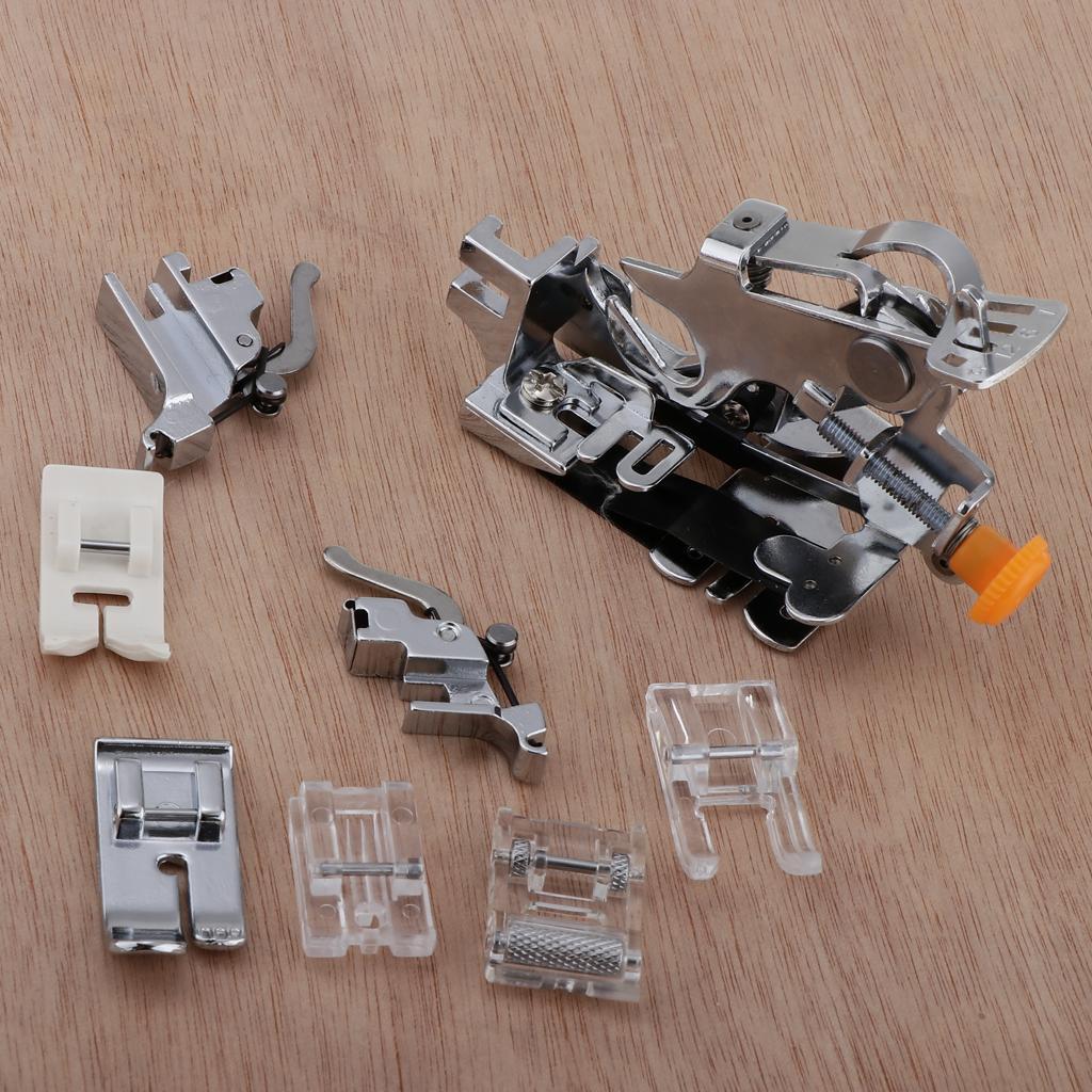 8pcs/Set Ruffler and Presser Foot Feet for Domestic Sewing Machines