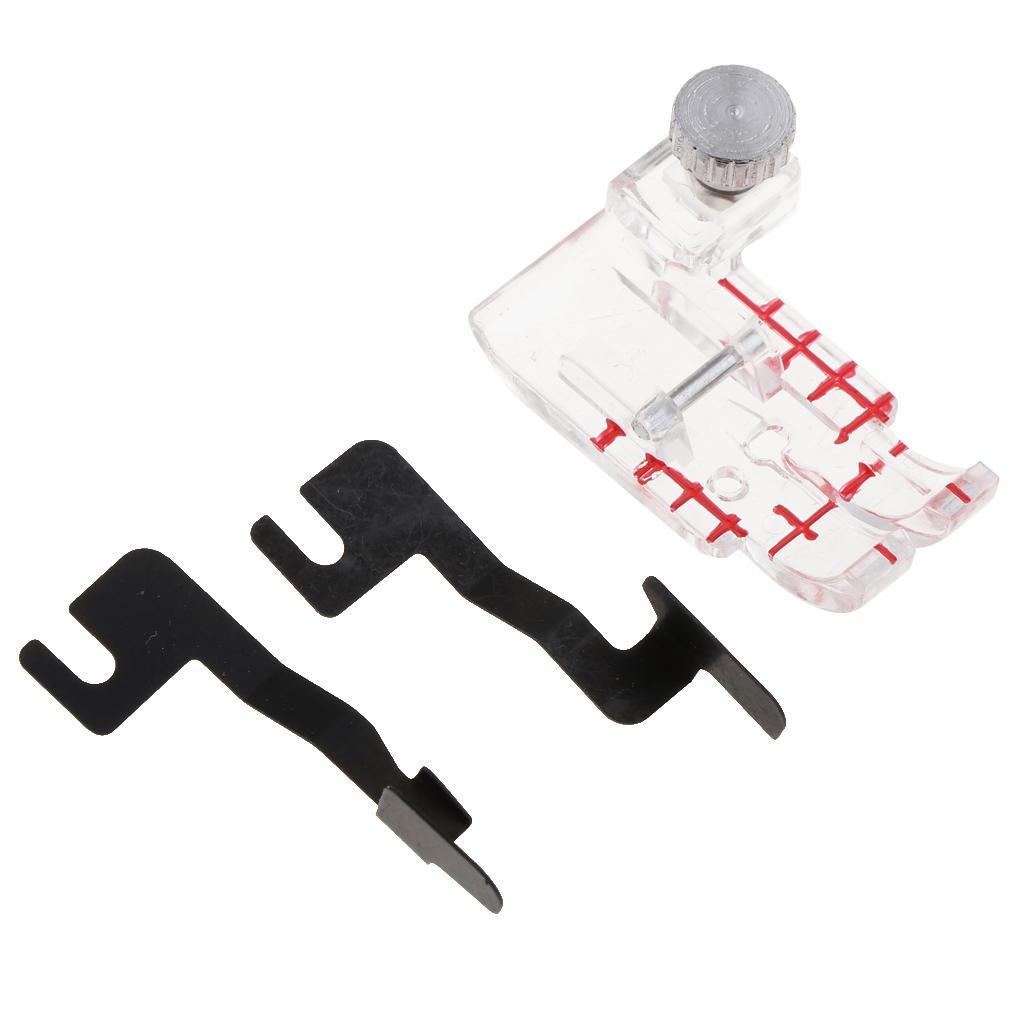 Clear View 1/4 Inch Guide Foot with Guide Set for Janome Sewing Machine