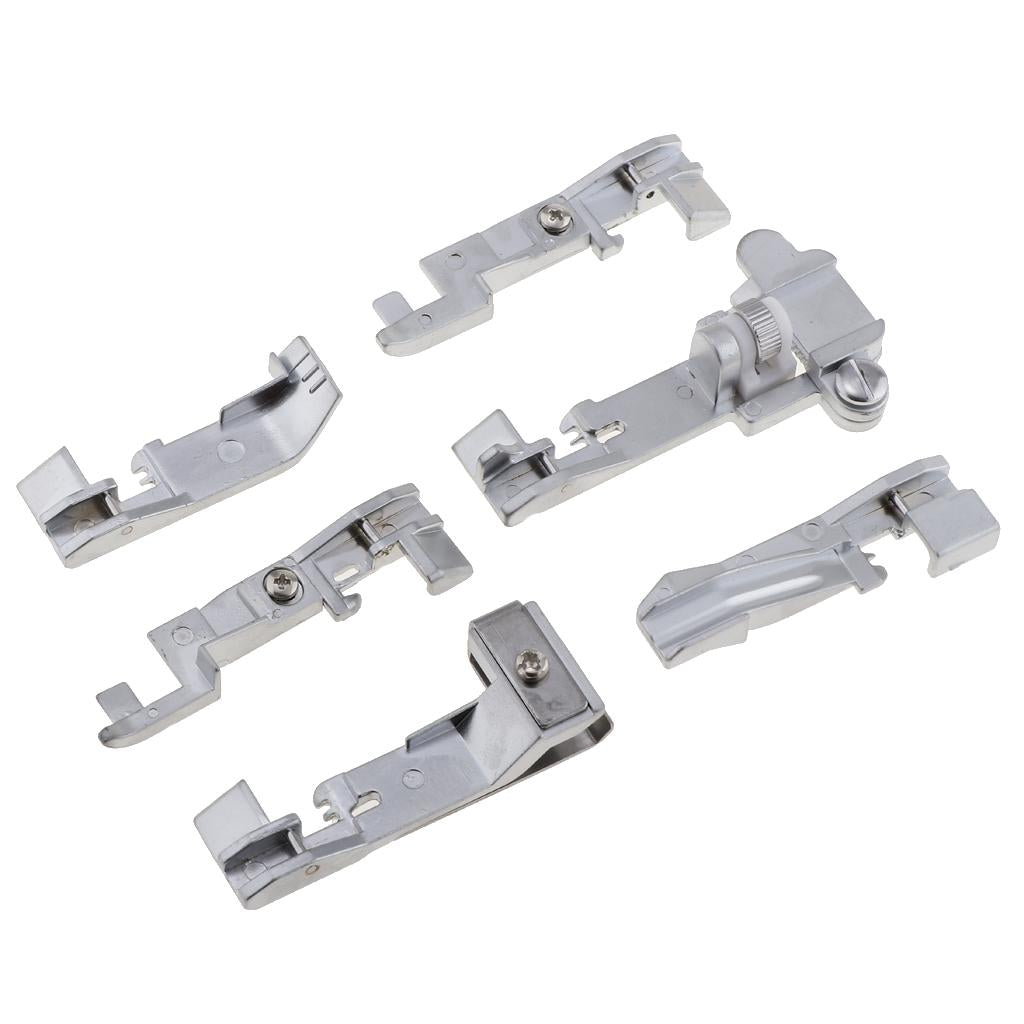 6 Pieces Presser Foot Set Multi-Function Sewing Machines Part for Singer 14U