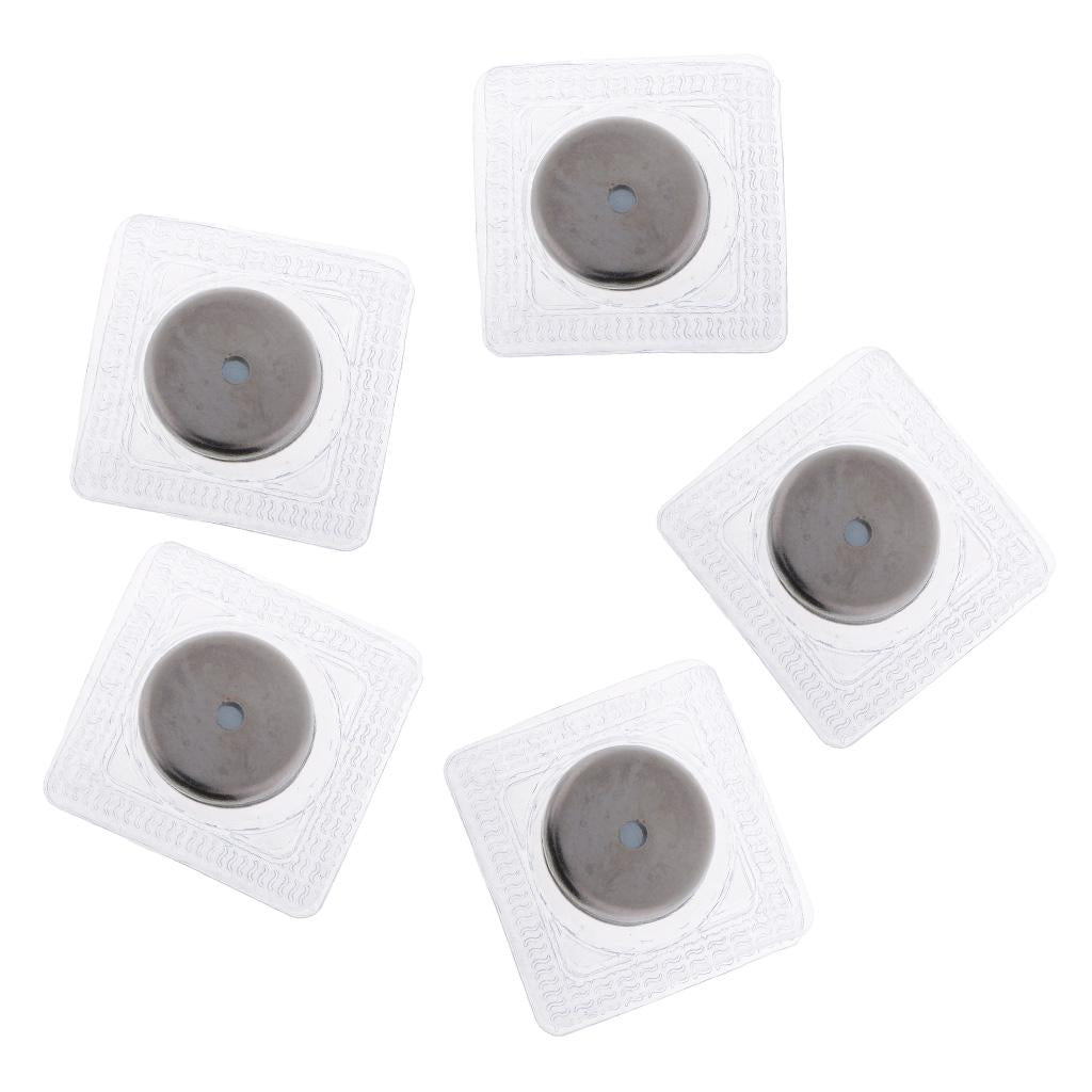 5 Sets Invisible Sew-in Magnetic Snap PVC Closure for Clothes Handbag 25mm