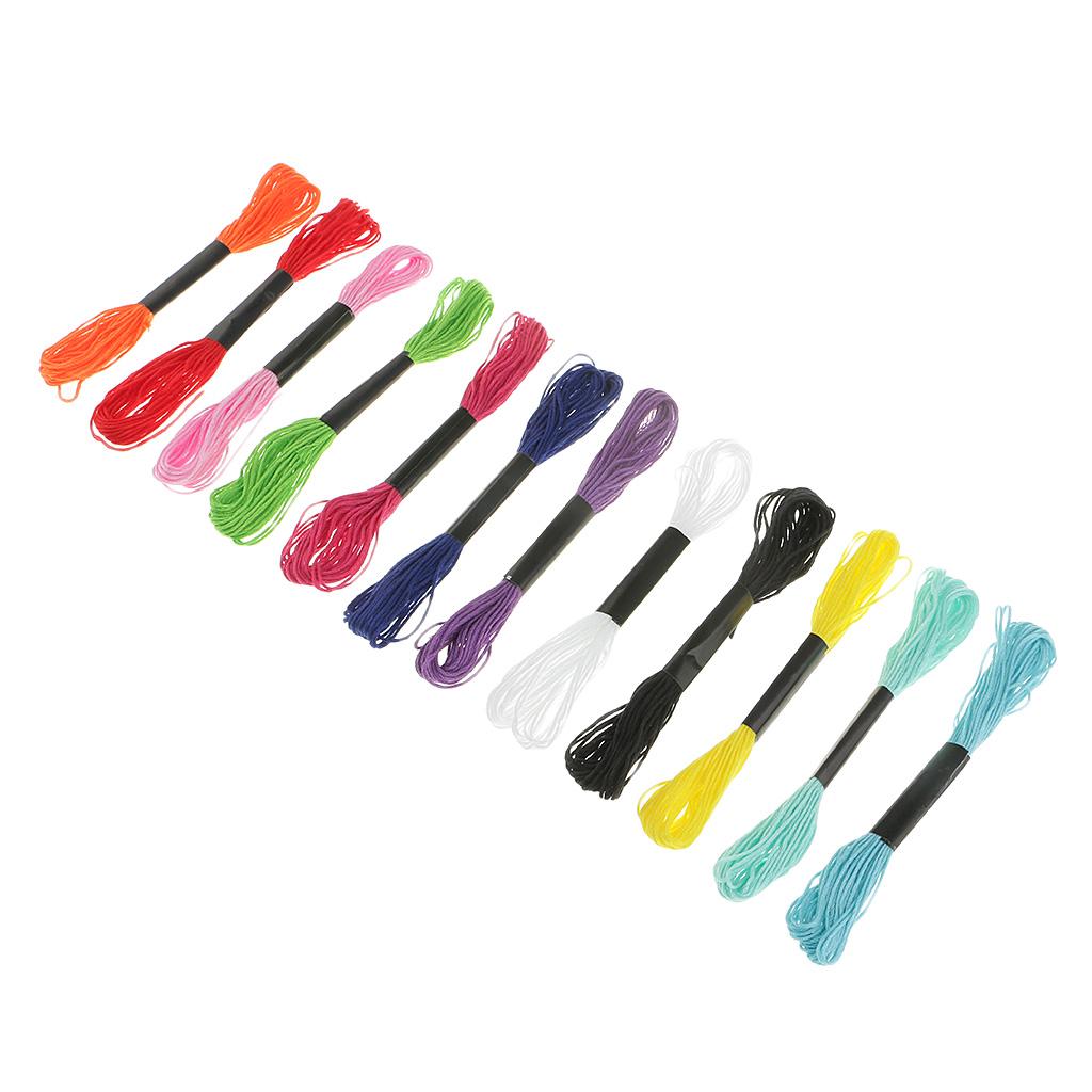12pcs Embroidery Thread Cross Stitch Floss for DIY Embroidery Bracelet Craft