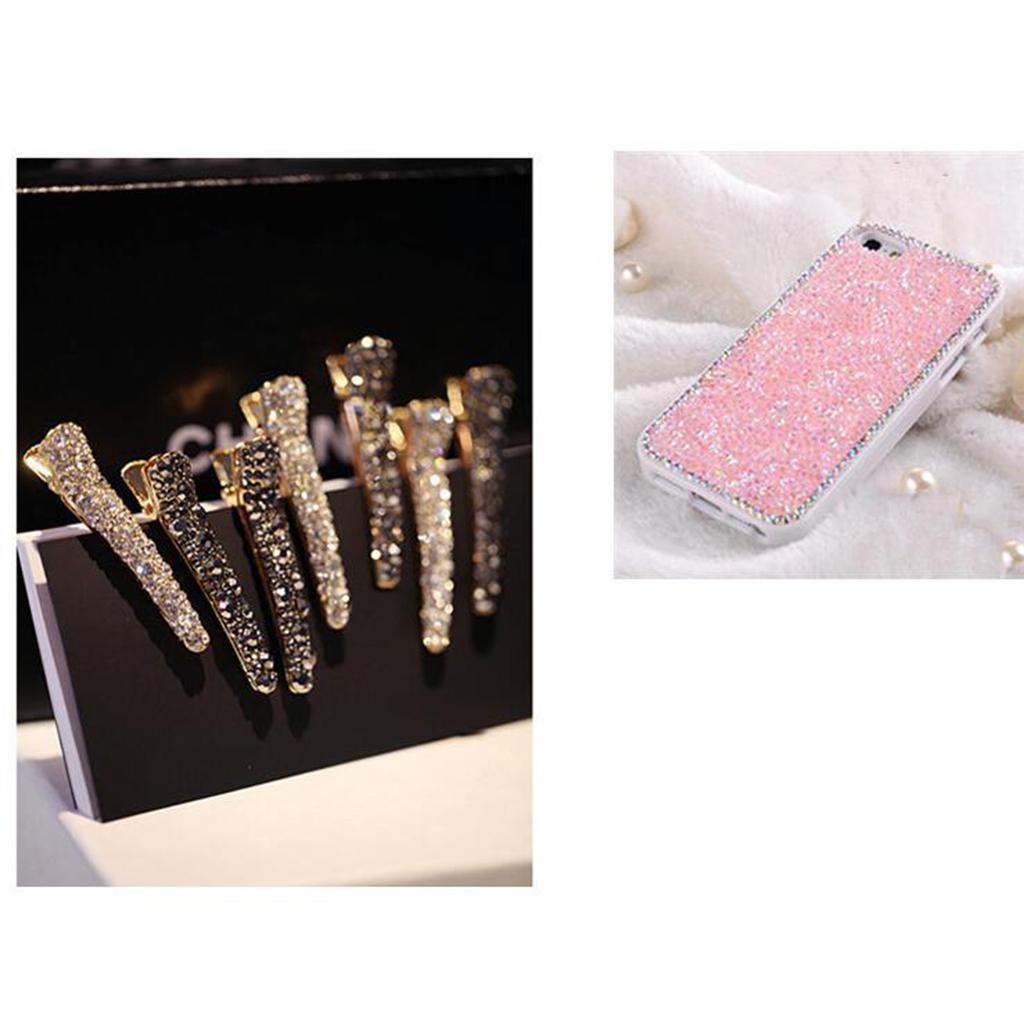 1 Yard Iron on Beads Rhinestone Trim Mesh Chain Cyrstal Dress Applique 15mm