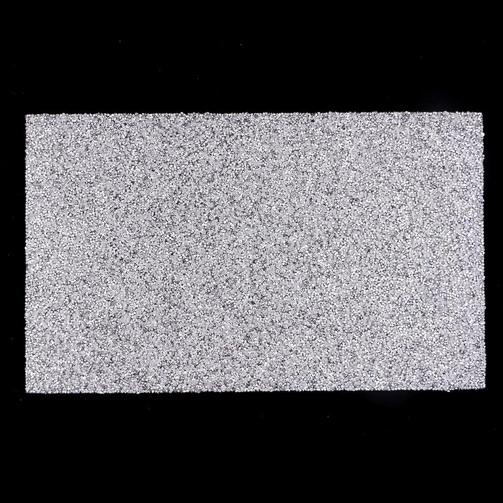 Crystal Rhinestone Trims Sheet Iron on Applique for Decoration Silver