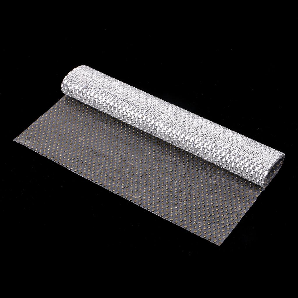 24x40cm Beaded Crystal Rhinestone Trims Sheet Iron on Applique DIY Decor 3