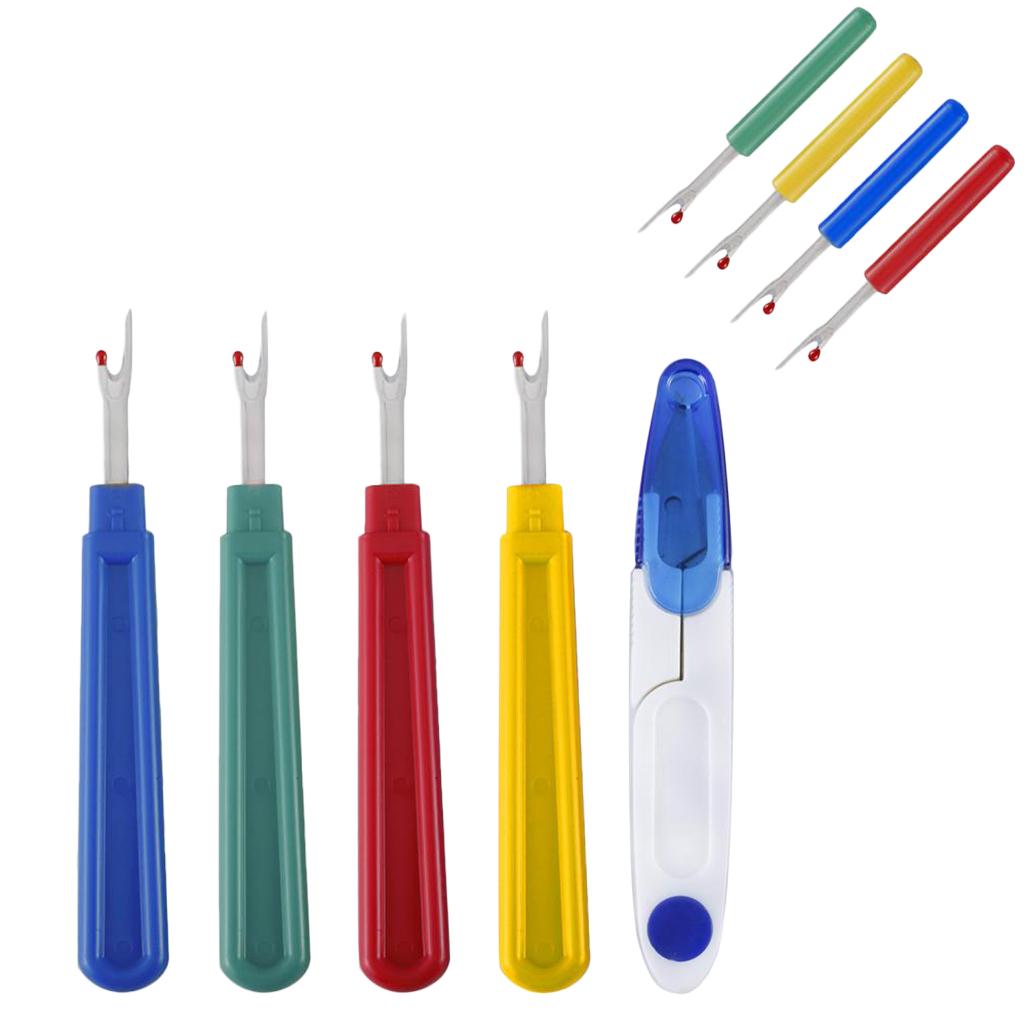 9pcs Plastic Sewing Stitch Thread Unpicker Seam Ripper and Yarn Scissor