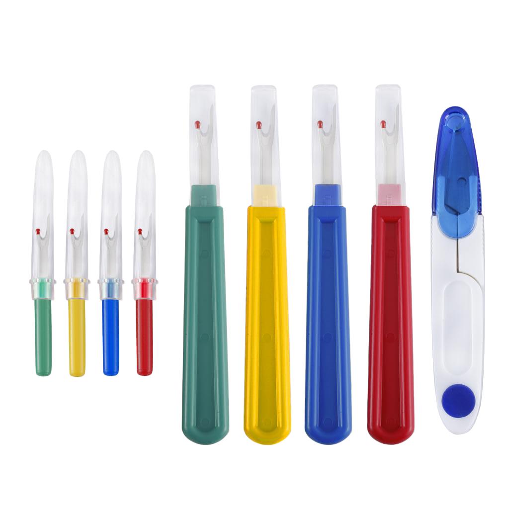 9pcs Plastic Sewing Stitch Thread Unpicker Seam Ripper and Yarn Scissor