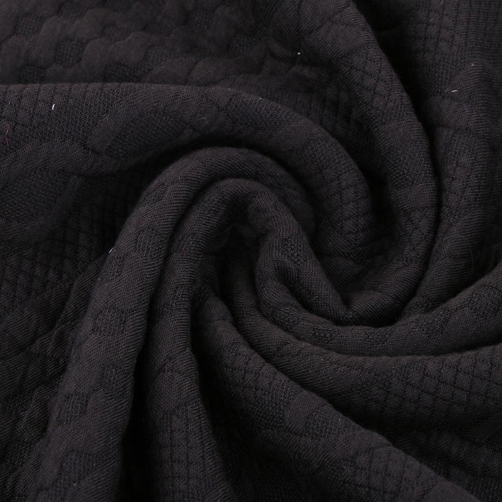 100x185cm Woven Knit Fabric Handmade Home Textile Cloth Fabric Black