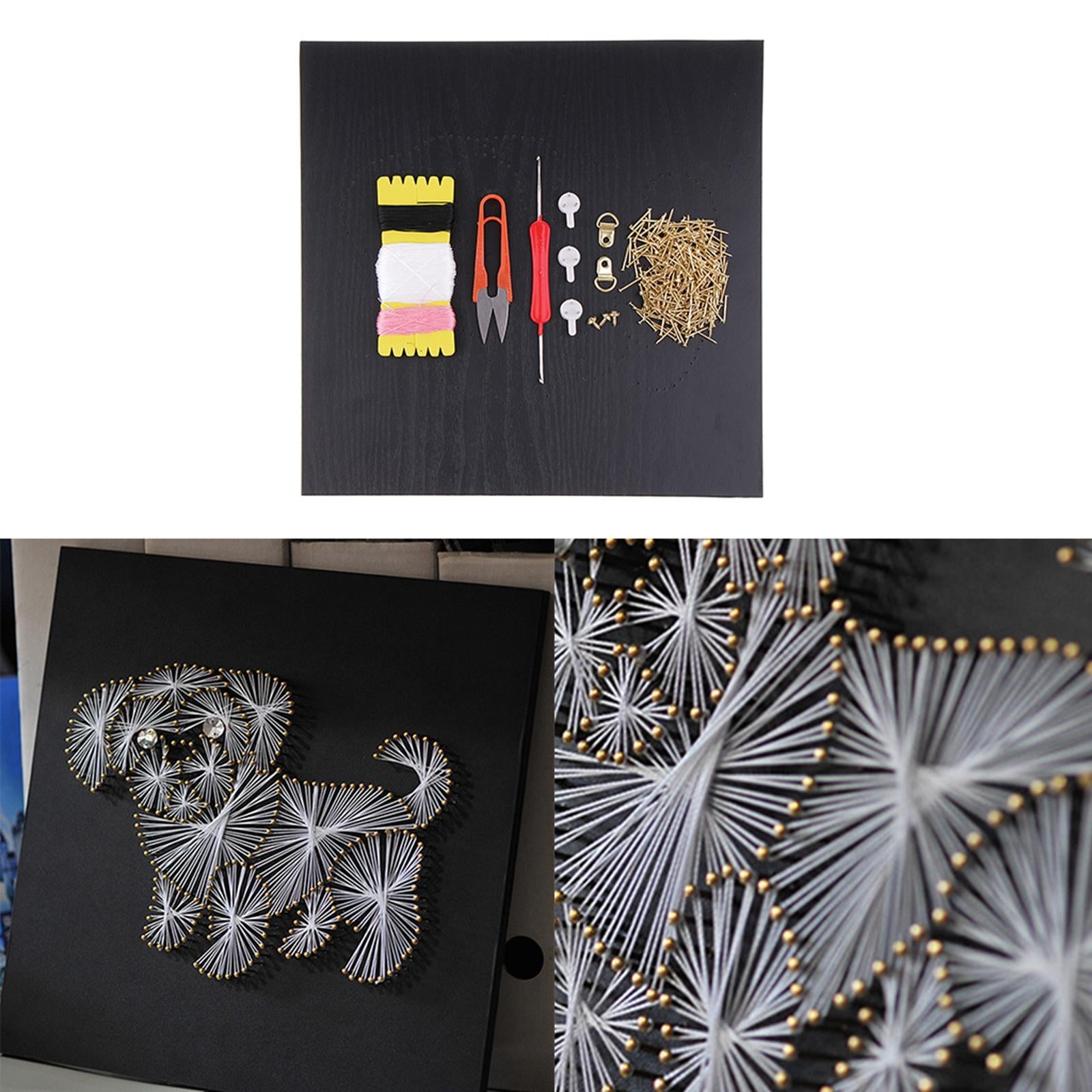 DIY Crafts String Art Kits Animal Dog Painting Kits for Beginners Home Decor