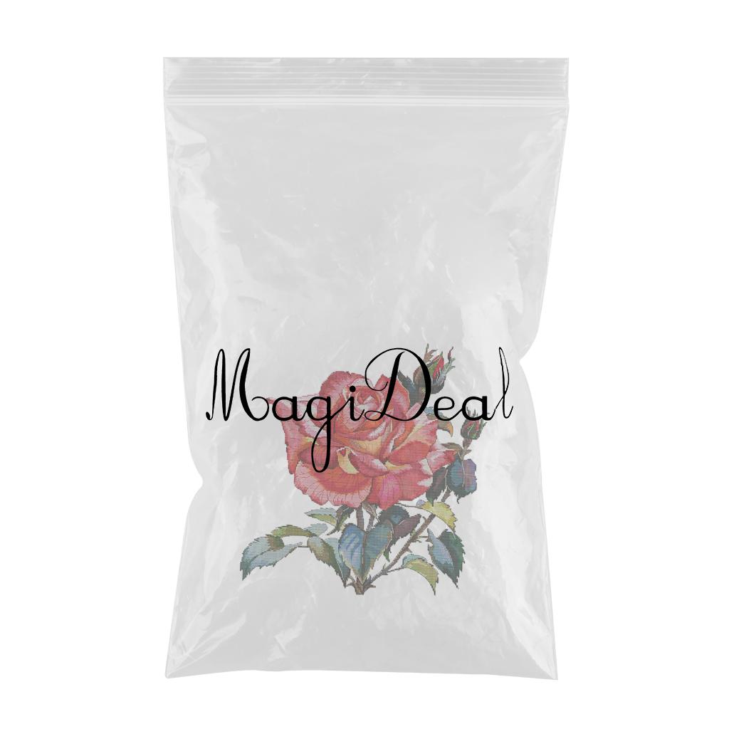 Rose Flower Cross Stitch Kit DIY Handmade Needlework Stamped 14CT 43x44cm