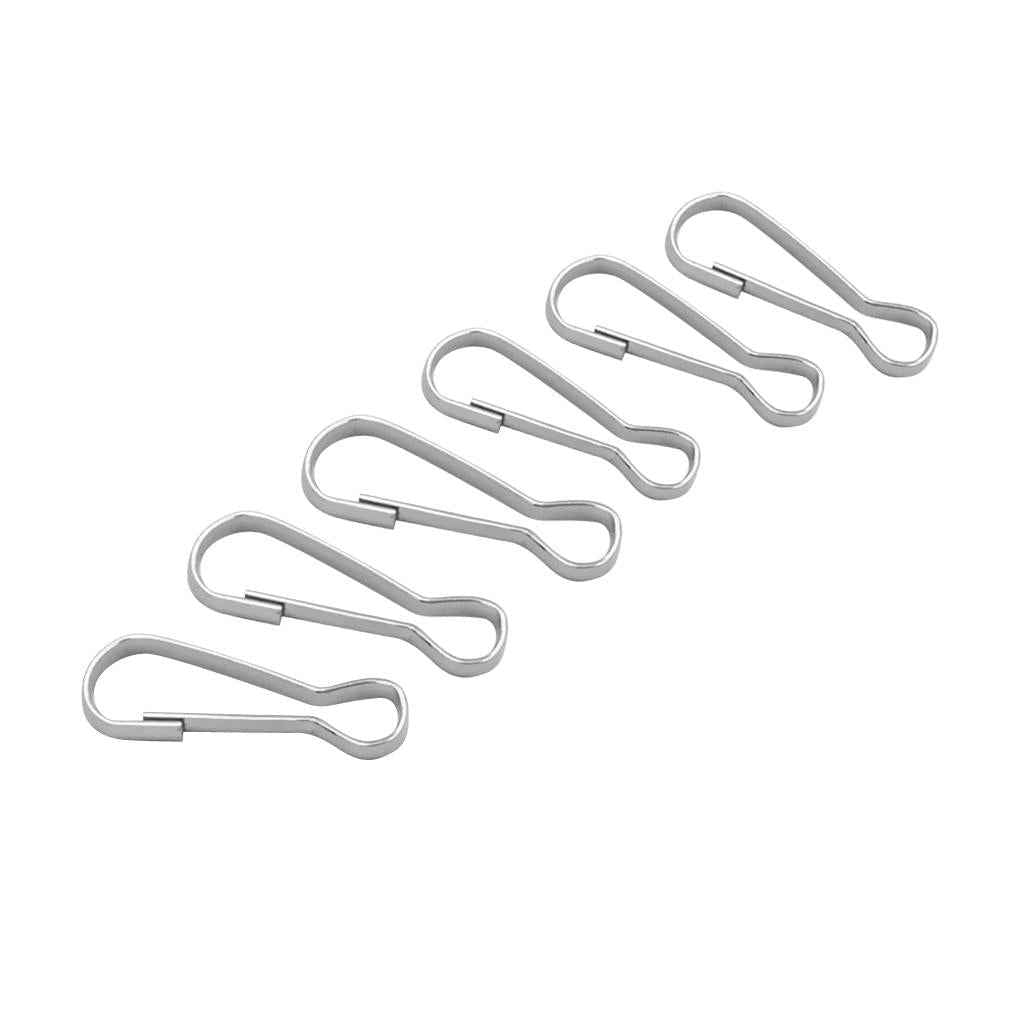 30pcs Metal Snap Lanyard Clip Hook Carabiner Camping Clasp Buckle 23mm