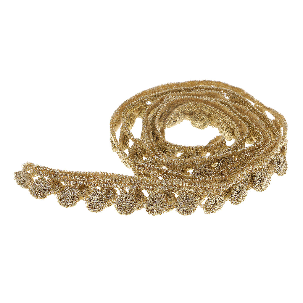 1 Yard Vintage Metallic Lace Trims Embroidered DIY Trimming Ribbon 11mm