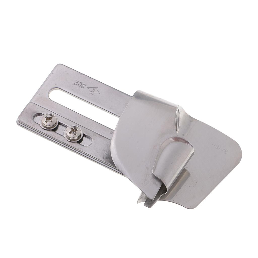 Lap Seam Folder Attaching for Double Needle Industrial Sewing Machine 5mm H