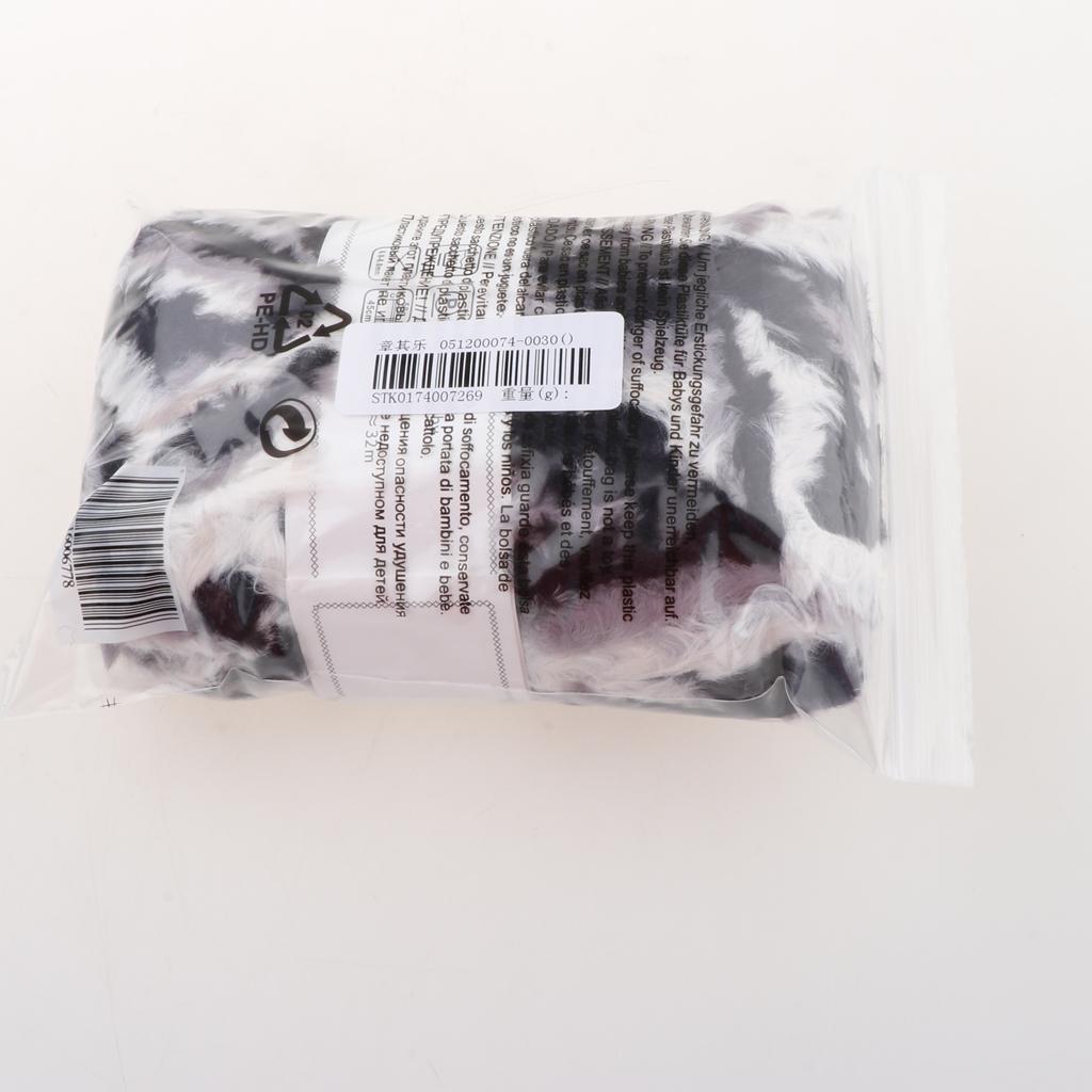 Skein Polyester Soft Yarn Chunky for Crochet Kniting Grey Black