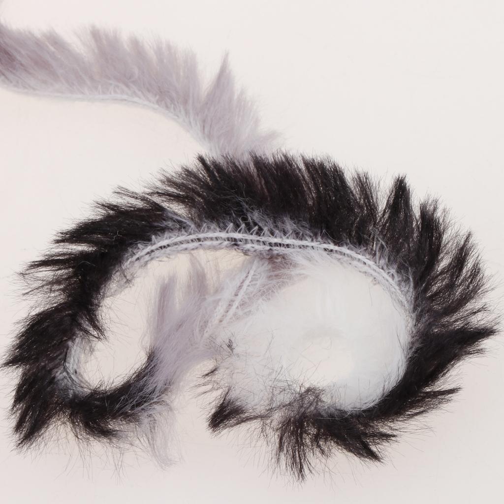 Skein Polyester Soft Yarn Chunky for Crochet Kniting Grey Black