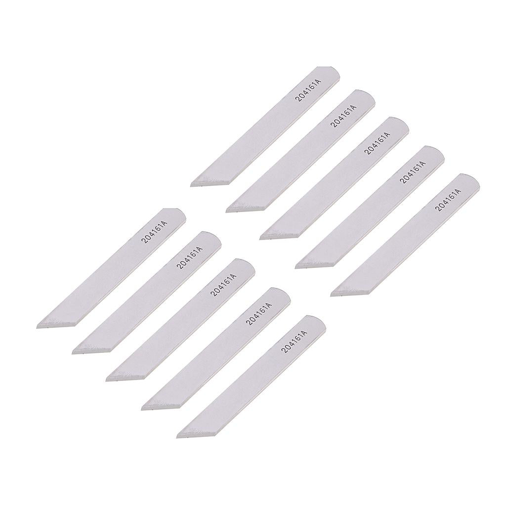 10Pcs Overlock Knife Industrial Sewing Machine Parts Lower 204161A STRONG