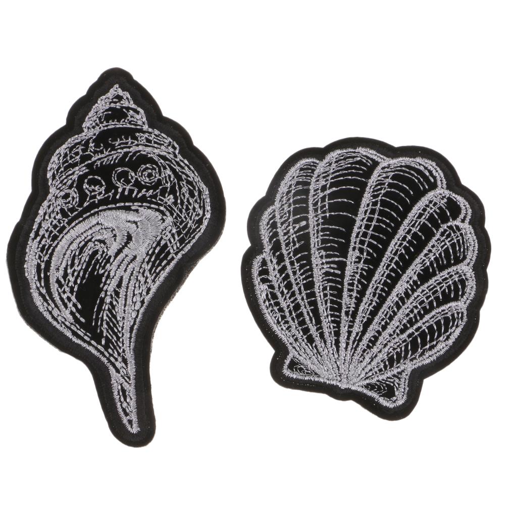 5Pcs Sea Animals Sewing Patches Clothes Hats Decorative Applique Embroidery