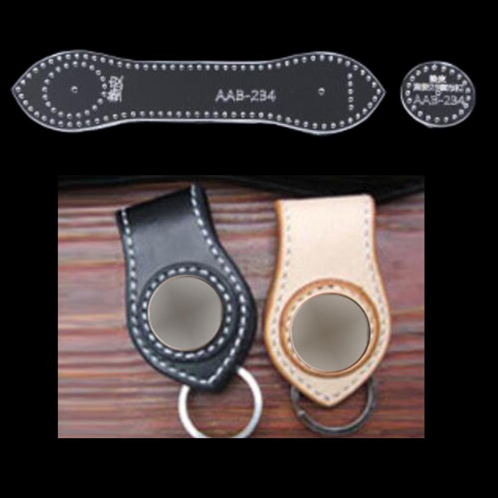 Acrylic Keychain Pattern Stencil Template Leather Craft Tool AAB-234 3Pcs