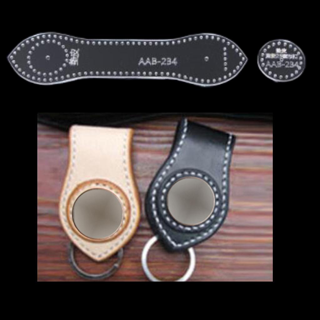 Acrylic Keychain Pattern Stencil Template Leather Craft Tool AAB-234 3Pcs