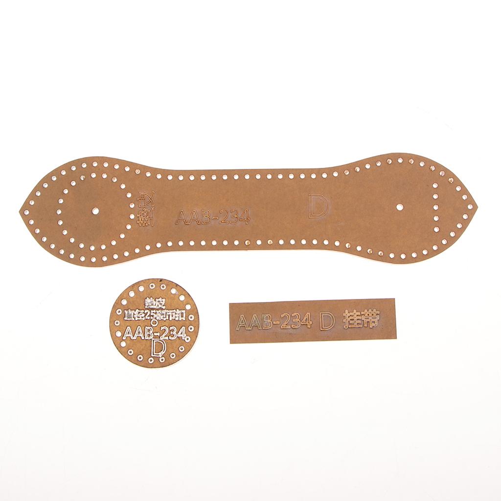 Acrylic Keychain Pattern Stencil Template Leather Craft Tool AAB-234 3Pcs