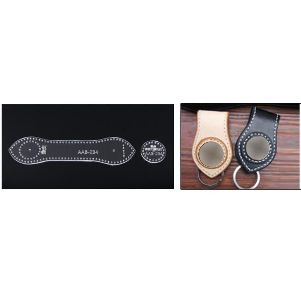 Acrylic Keychain Pattern Stencil Template Leather Craft Tool AAB-234 3Pcs