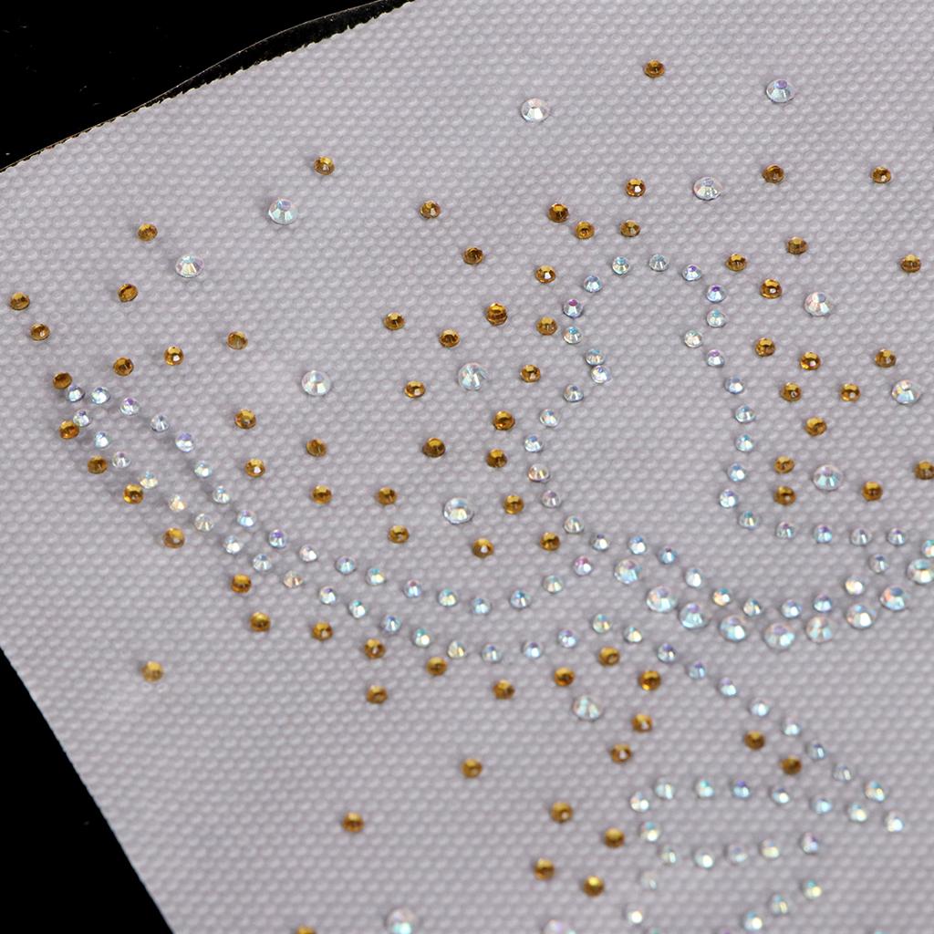 Dance Girl Iron on Rhinestone Transfer Decorative Applique Patch for Clothes