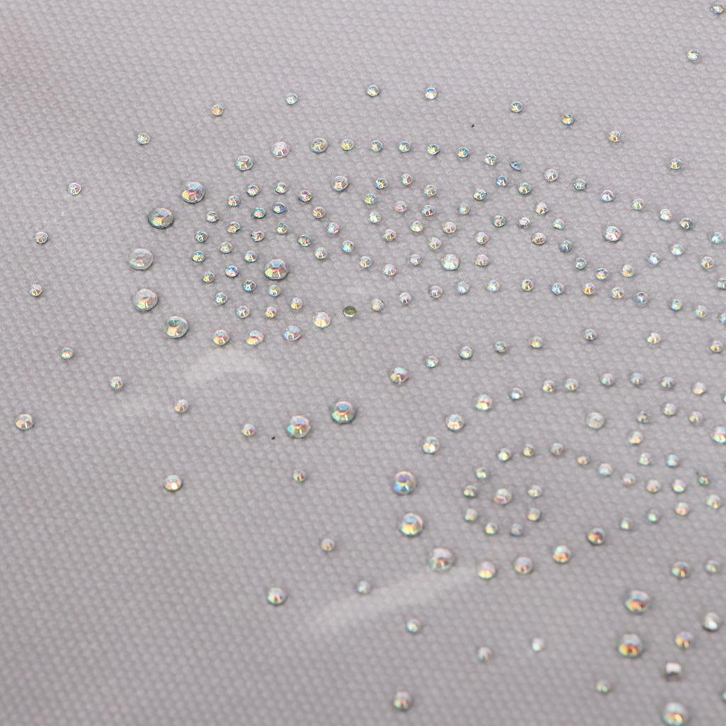 Rhinestone Iron On Heat Transfer Hot Fix T-shirt Motif DIY Leaves Applique