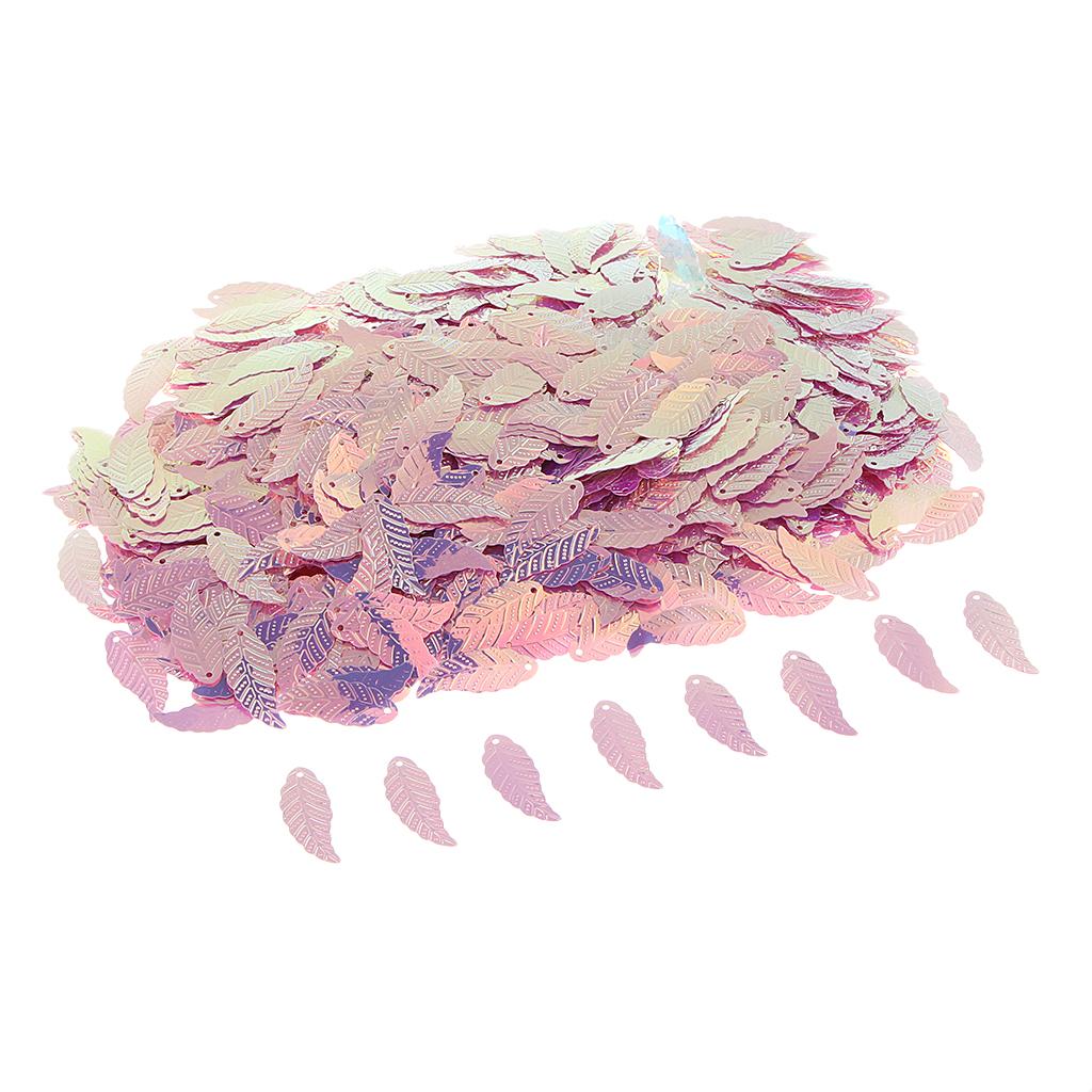 Bag of 1100pcs Leaf Loose Sequins for DIY Clothes Dress Sewing Accessories A